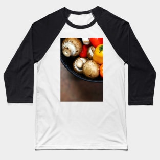 Mushrooms and peppers2 Baseball T-Shirt